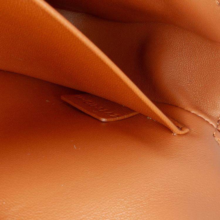 Pre Owned Celine Pink Tweed Claude Chain Shoulder Bag