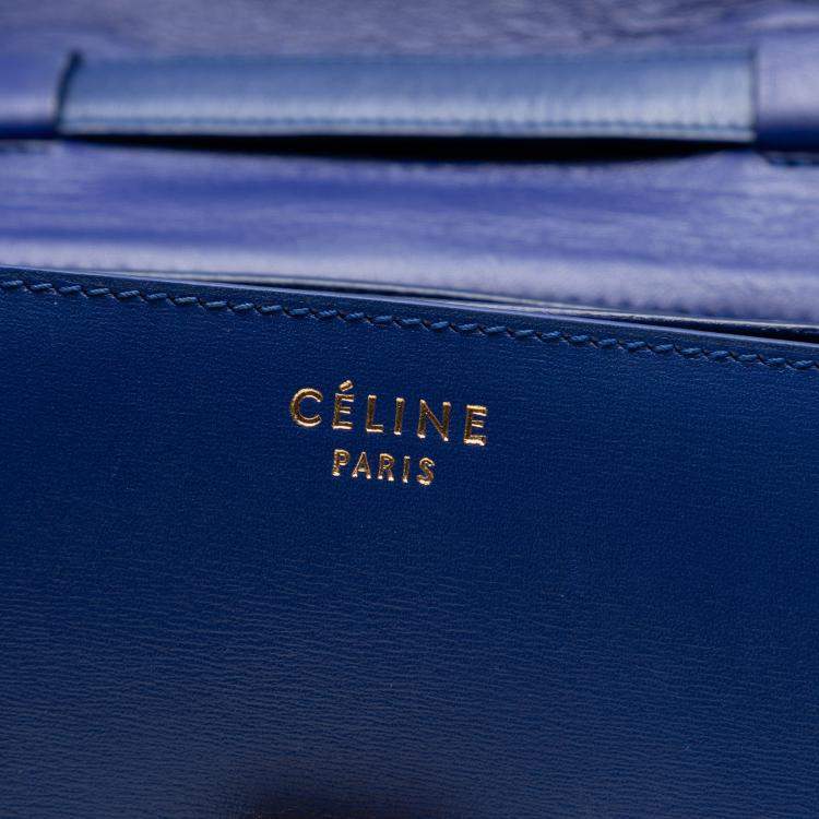 Pre Owned Celine Blue Small Calfskin Classic Box