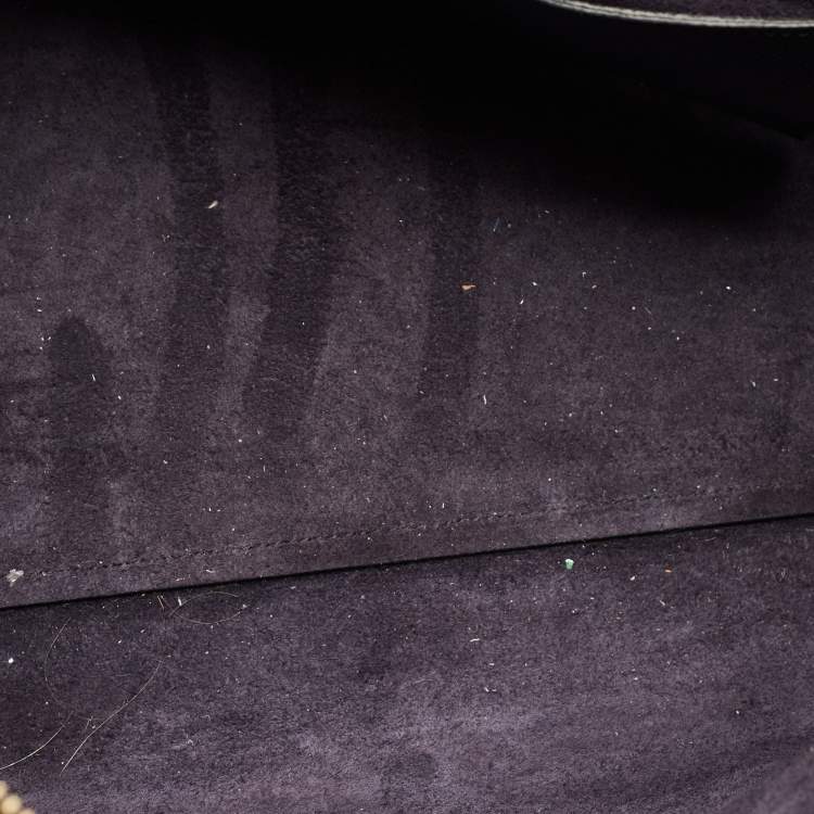 Pre Owned Celine Belt Black Leather Top Handle Bag