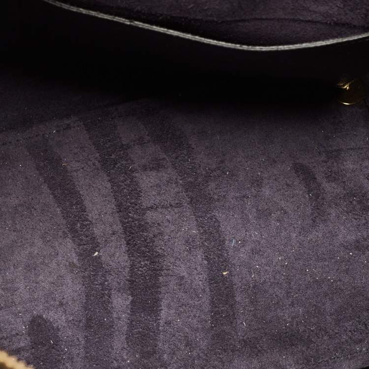 Pre Owned Celine Belt Black Leather Top Handle Bag