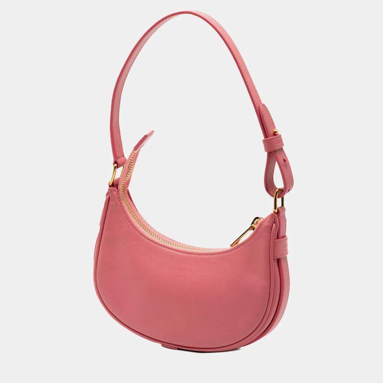 Pre Owned Celine Pink Leather Ava Shoulder Bag