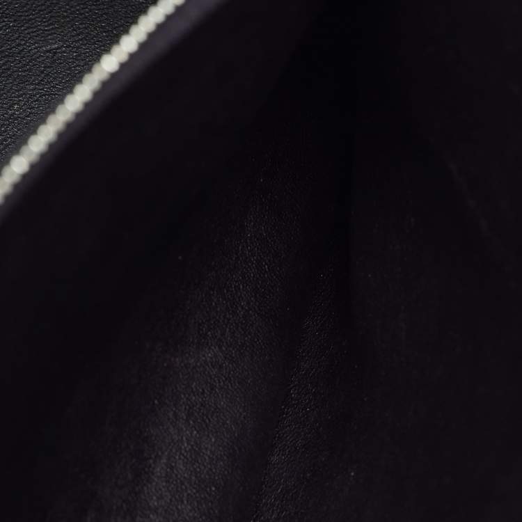 Pre Owned Celine Edge Large Purple/Grey Leather Top Handle Bag