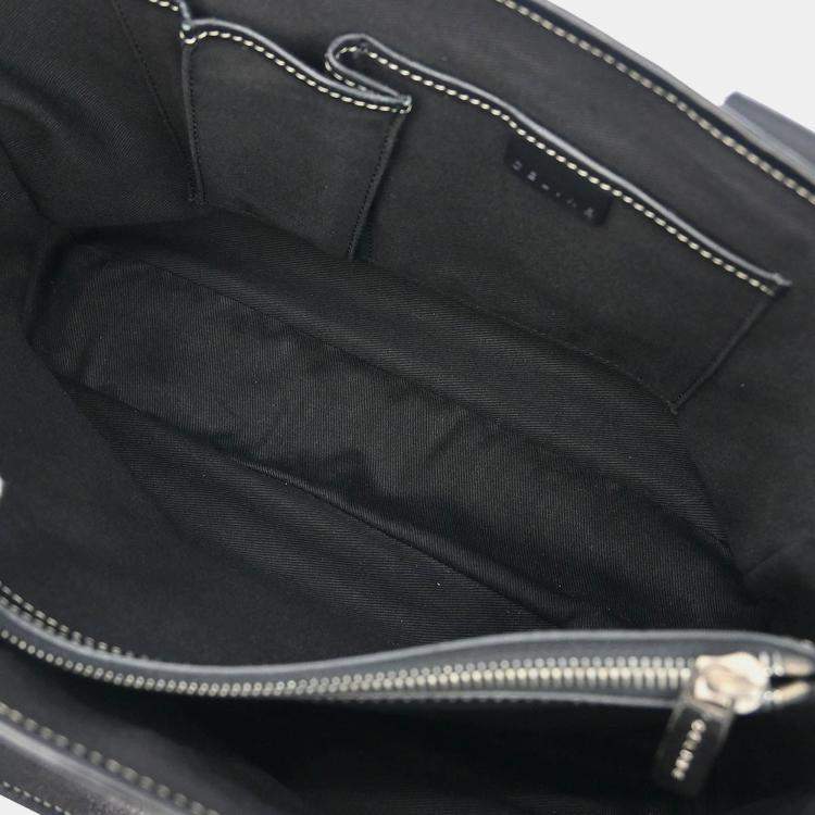Pre Owned Celine Black Gray Boogie Bag Handbag