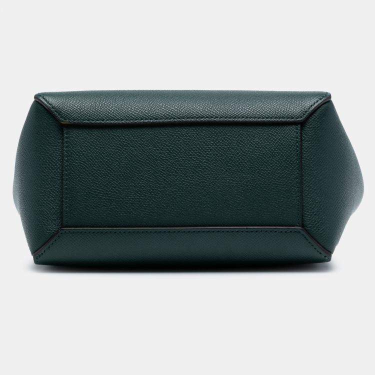 مملوكة مسبقًا Celine Green Nano Grained Calfskin Belt Bag