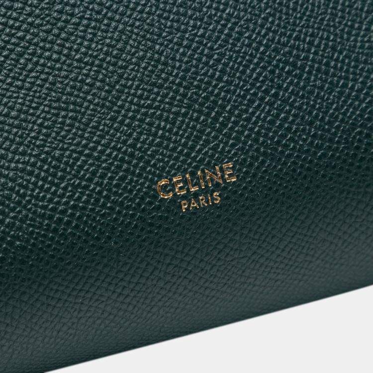 مملوكة مسبقًا Celine Green Nano Grained Calfskin Belt Bag