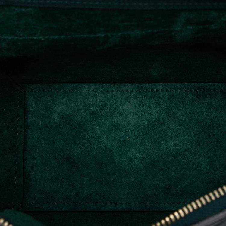 مملوكة مسبقًا Celine Green Nano Grained Calfskin Belt Bag