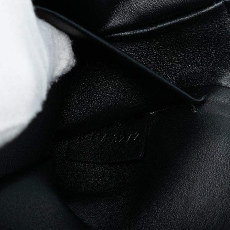 مملوكة مسبقًا Celine Black Wool Triomphe Chain Shoulder Bag