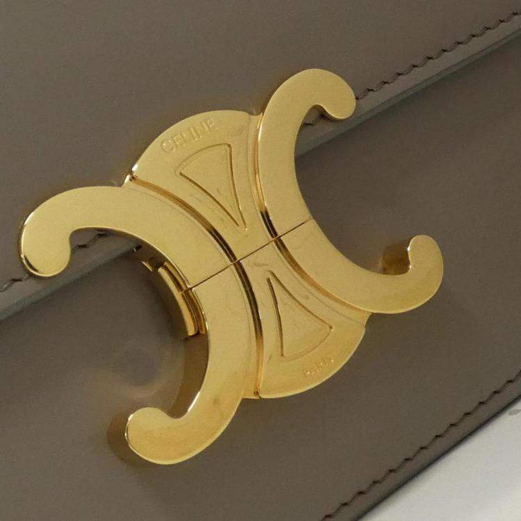 Pre Owned Celine Teen Triomphe Shoulder Bag