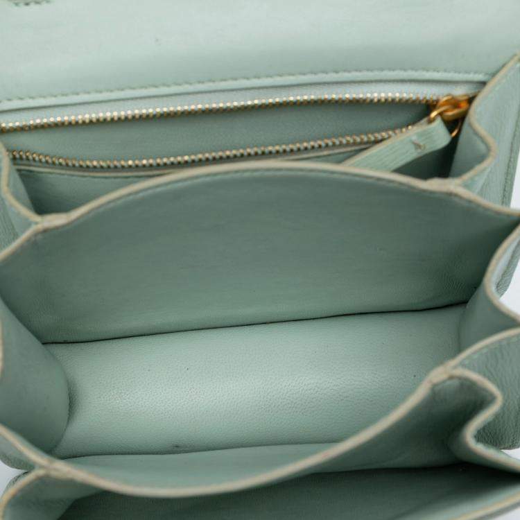 Pre Owned Celine Green Small Calfskin Classic Box