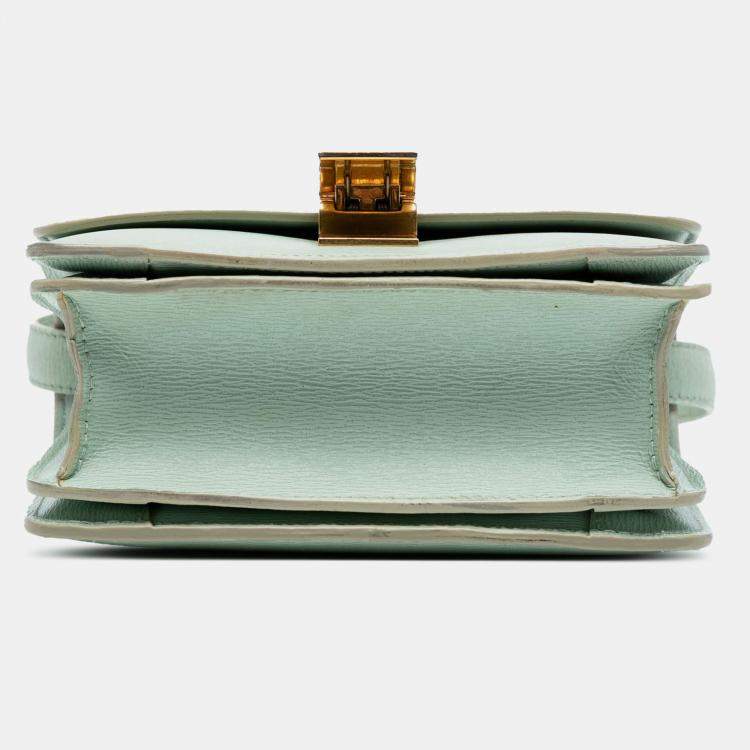 Pre Owned Celine Green Small Calfskin Classic Box