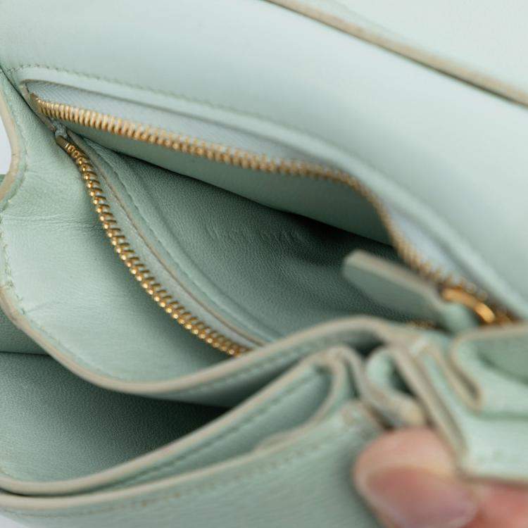 Pre Owned Celine Green Small Calfskin Classic Box