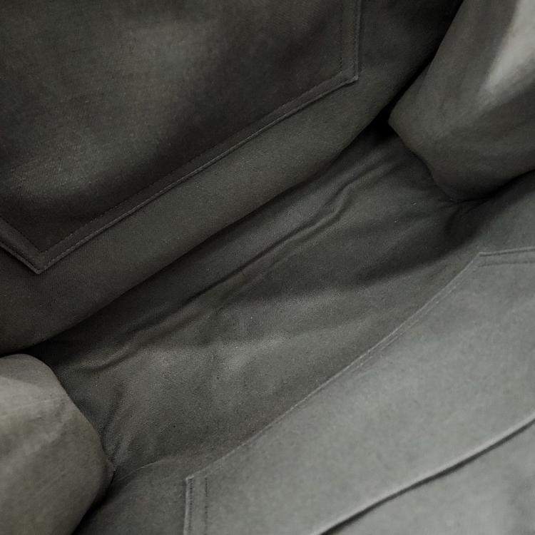 Pre Owned Celine Green Fabric Square Cabas Tote Bag