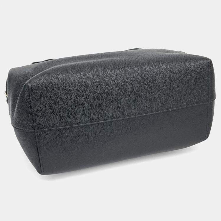 Pre Owned Celine Black Leather Triumph Anais Cabas Medium