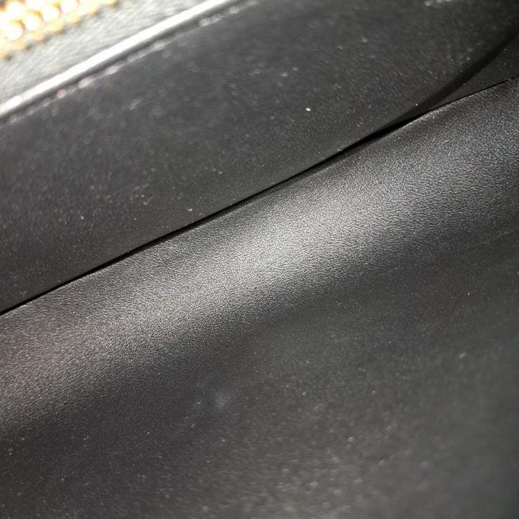 Pre Owned Celine Black Leather Victoire Tin