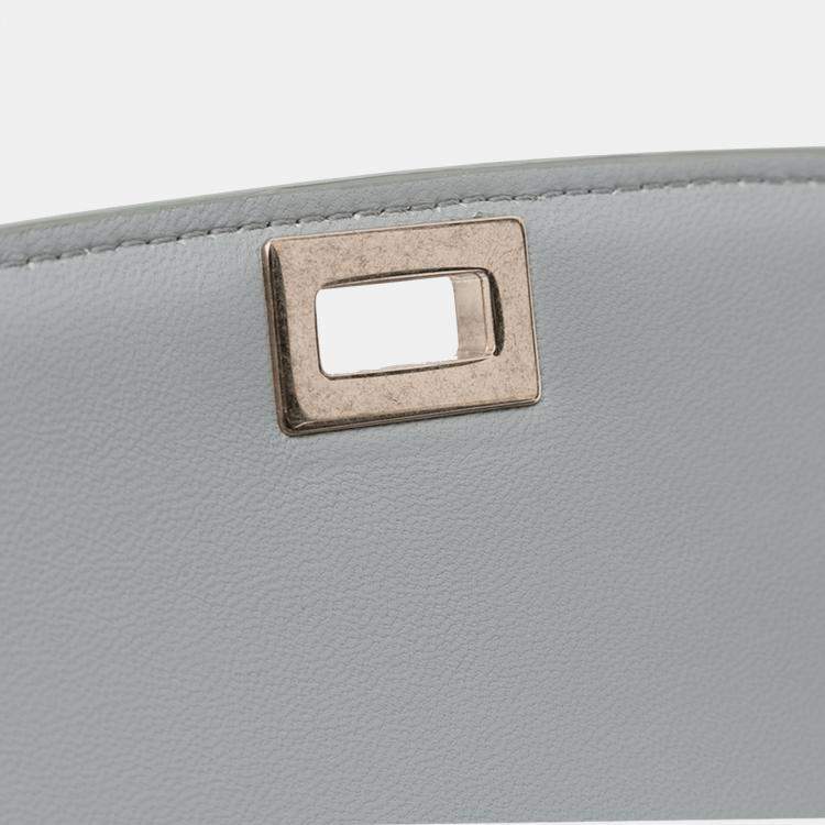 Pre Owned Celine Grey Medium Liege Calfskin Classic Box