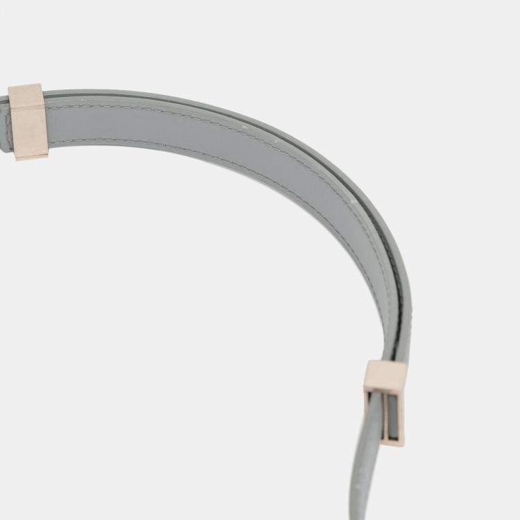 Pre Owned Celine Grey Medium Liege Calfskin Classic Box