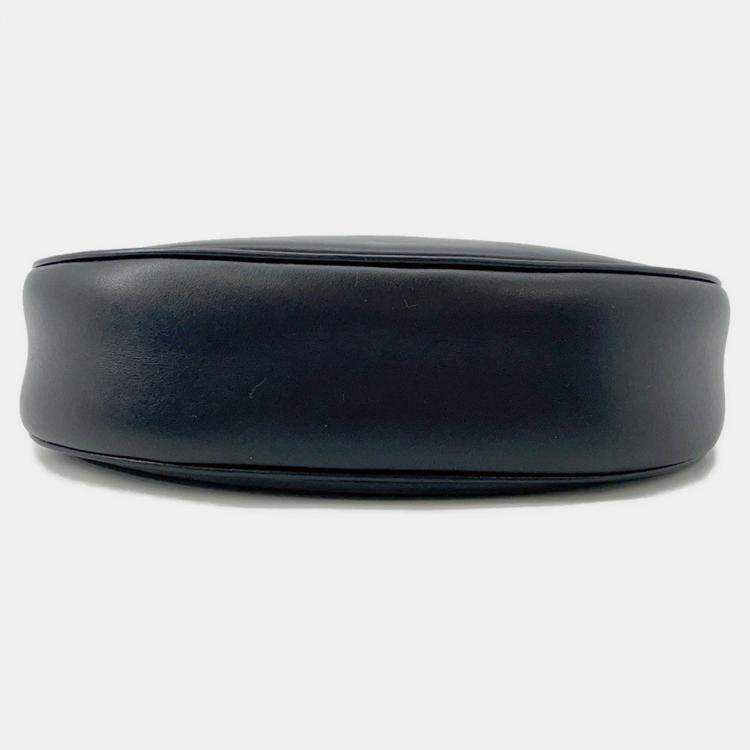 Pre Owned Celine Ava Chain One Shoulder Bag Black Leather