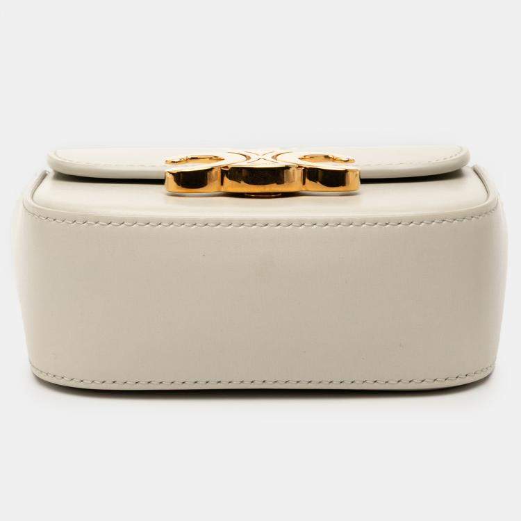 Pre Owned Celine Brown Mini Calfskin Claude Crossbody