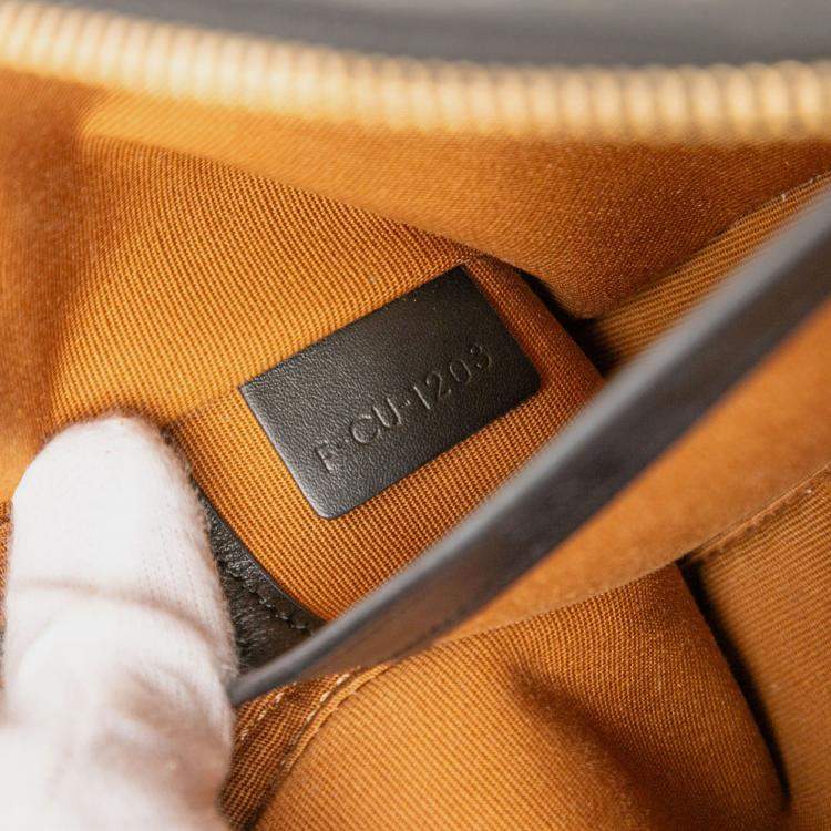 Pre Owned Celine Brown Medium Triomphe Coated Canvas Logo Crossbody