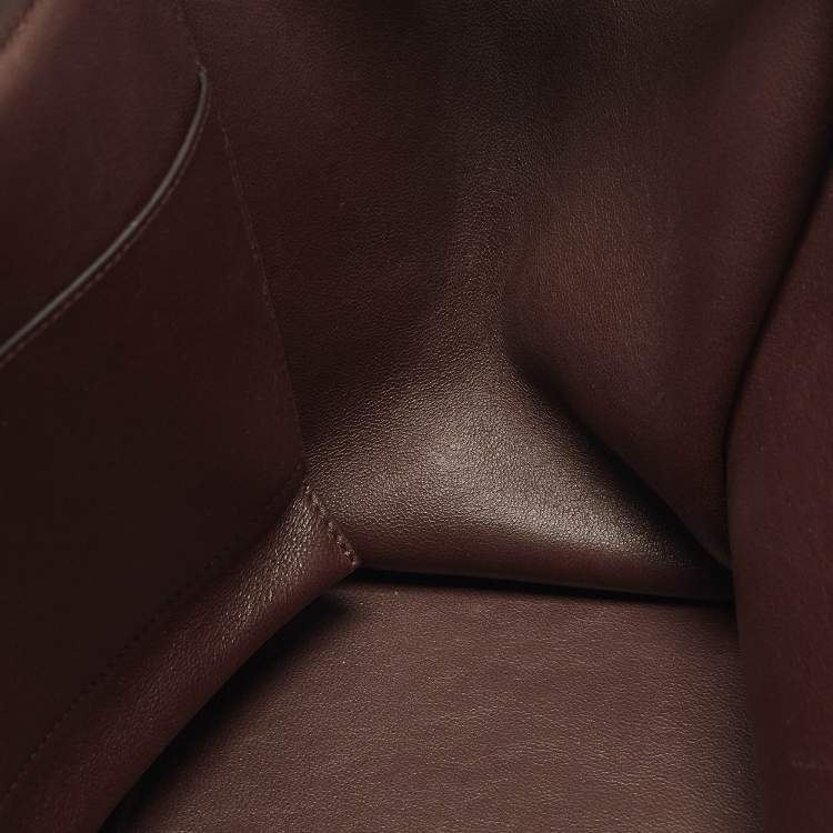 Pre Owned Celine Tricolor Leather and Suede Medium Trapeze Top Handle Bag