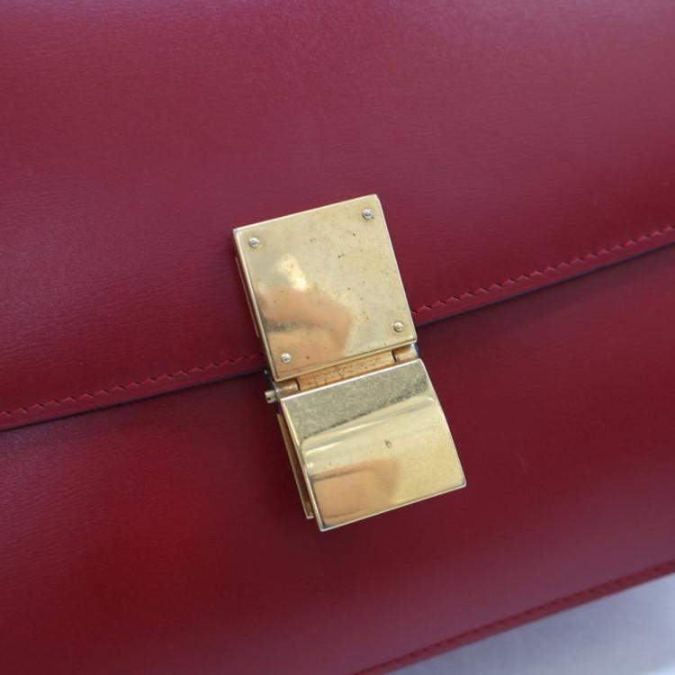 Pre Owned Celine Medium Smooth Calfskin Box Bag
