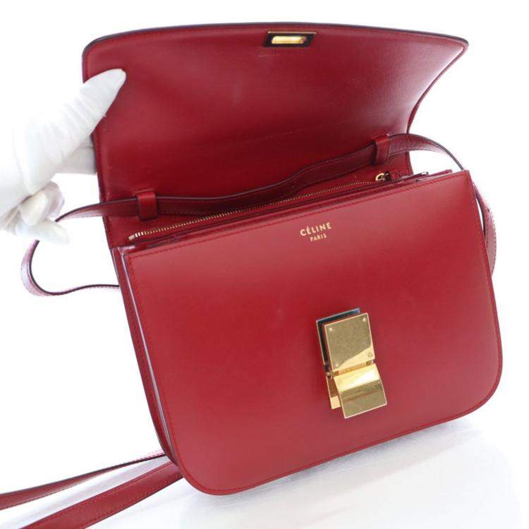 Pre Owned Celine Medium Smooth Calfskin Box Bag