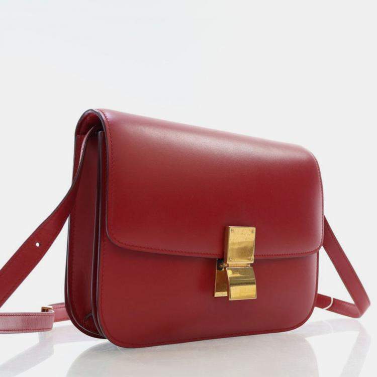 Pre Owned Celine Medium Smooth Calfskin Box Bag