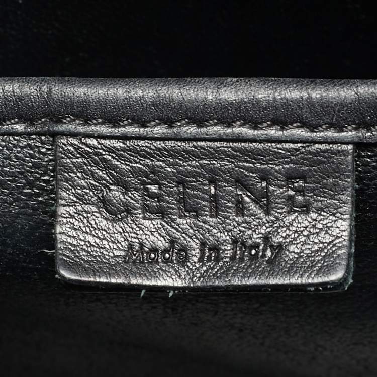 Pre Owned Celine Luggage Nano Tricolor Python and Leather Tote