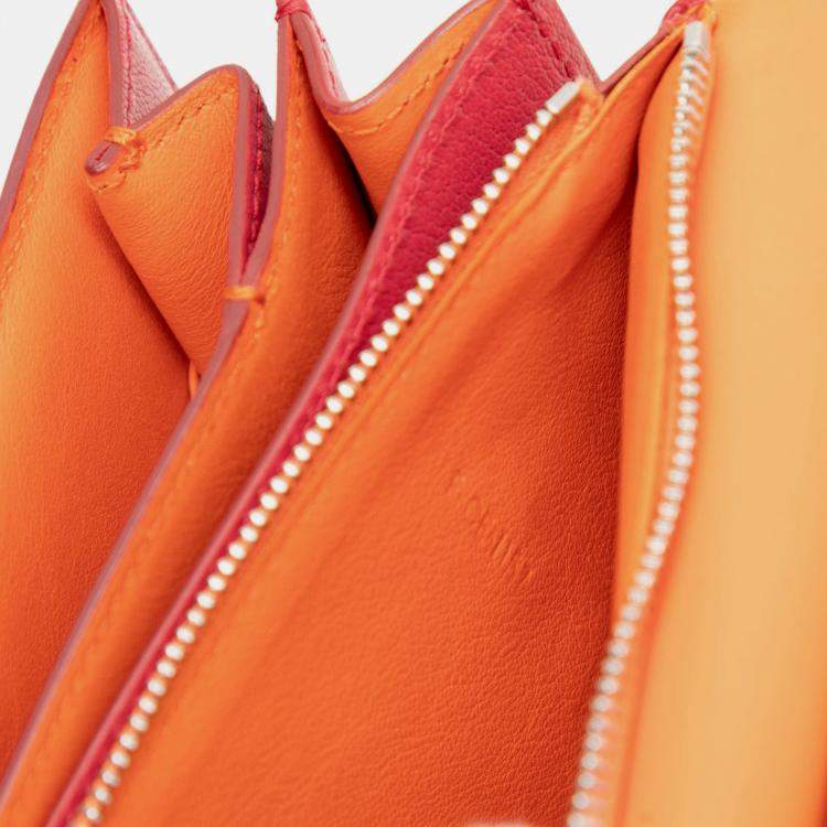 Pre Owned Celine Red Medium Calfskin Classic Box