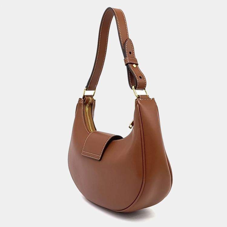 Pre Owned Celine Brown Leather Ava Triumph Bag Medium