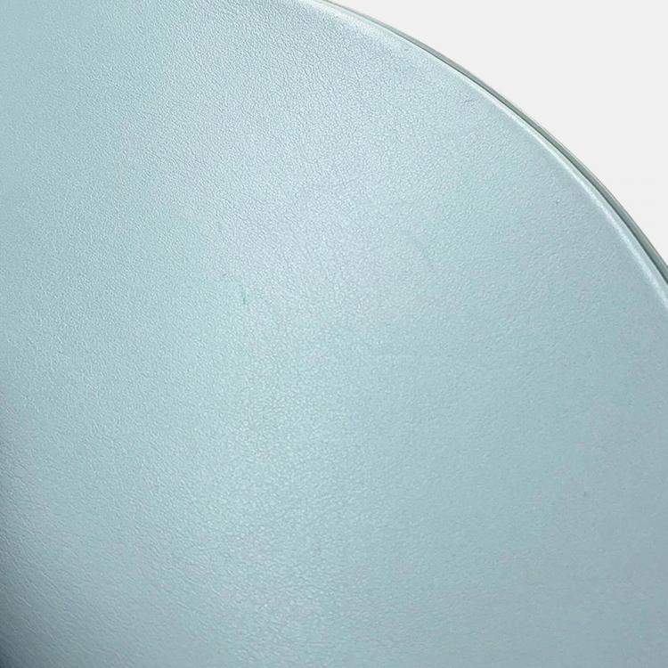 Pre Owned Celine Cuir Triomphe Buzas Shoulder Bag Light Blue Calf Leather