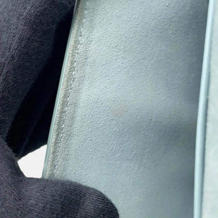 Pre Owned Celine Cuir Triomphe Buzas Shoulder Bag Light Blue Calf Leather