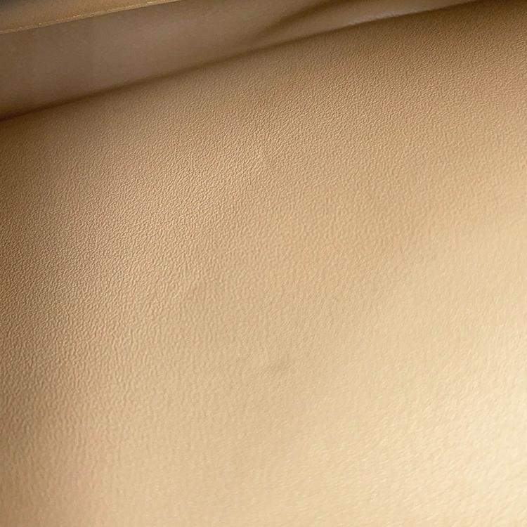 Pre Owned Celine Mono Chrome Chain Shoulder Bag Beige Leather