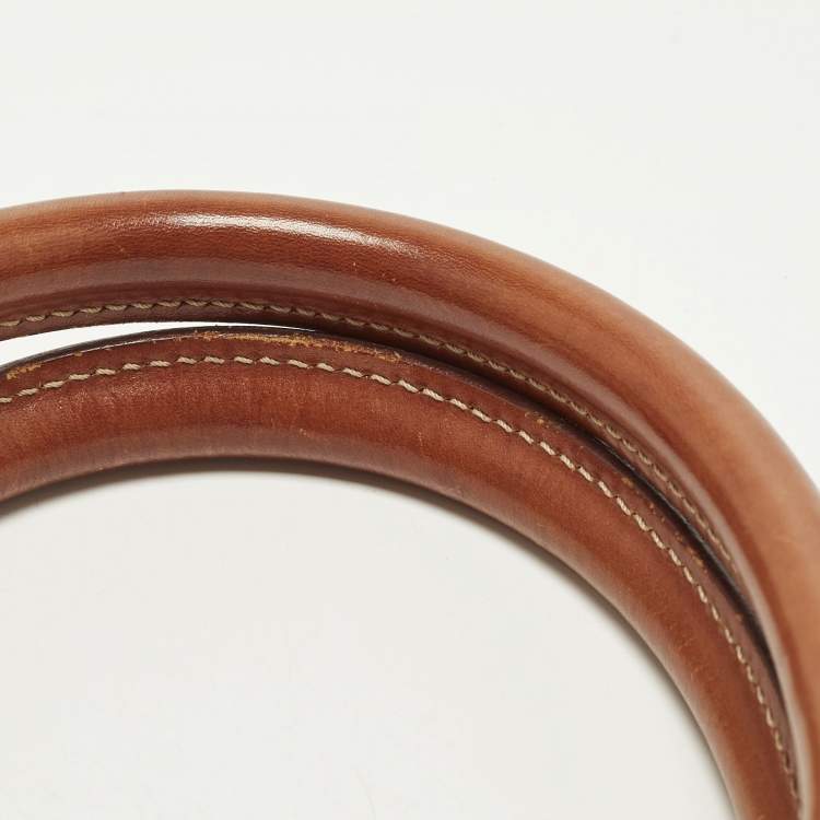 Pre Owned Celine Brown Macadam Print Coated Canvas and Leather Dome Bag