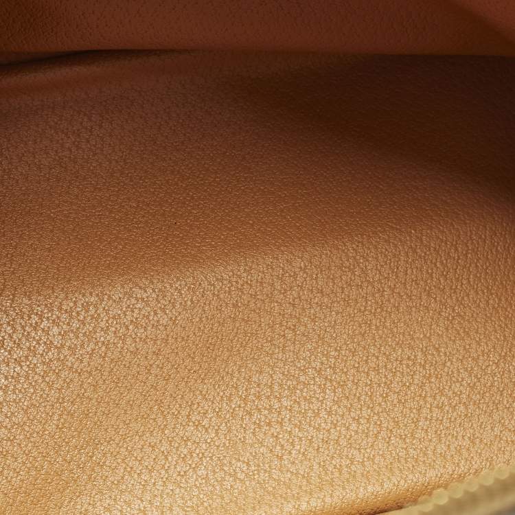 Pre Owned Celine Brown Macadam Print Coated Canvas and Leather Dome Bag