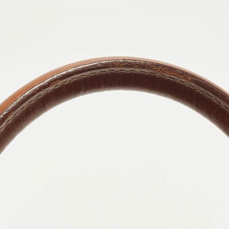 Pre Owned Celine Brown Macadam Print Coated Canvas and Leather Dome Bag