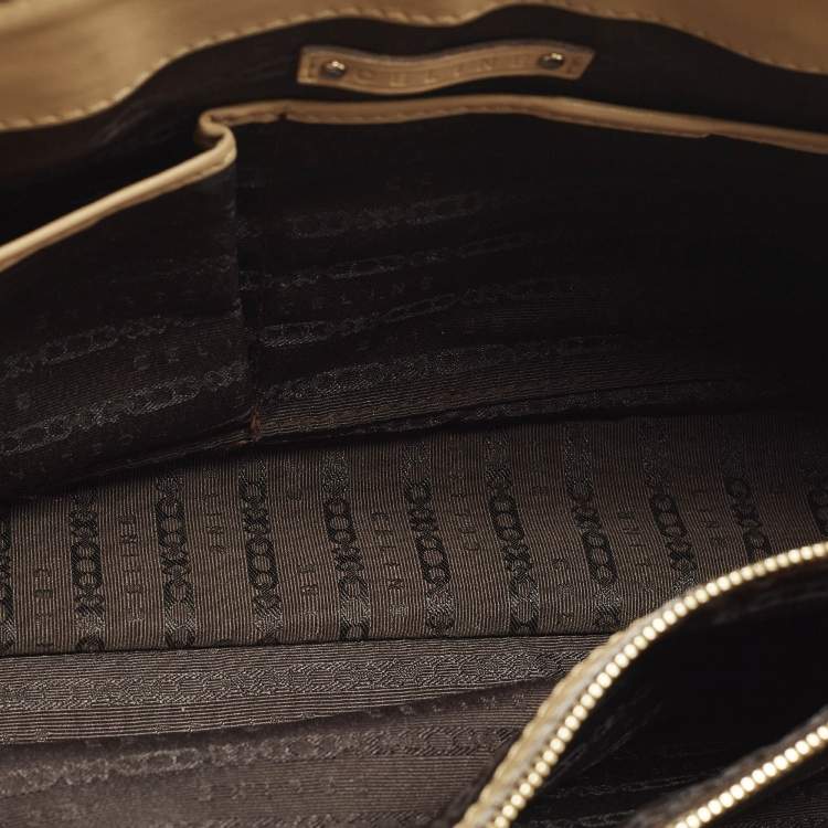 Pre Owned Celine Boogie Tricolor Leather Tote