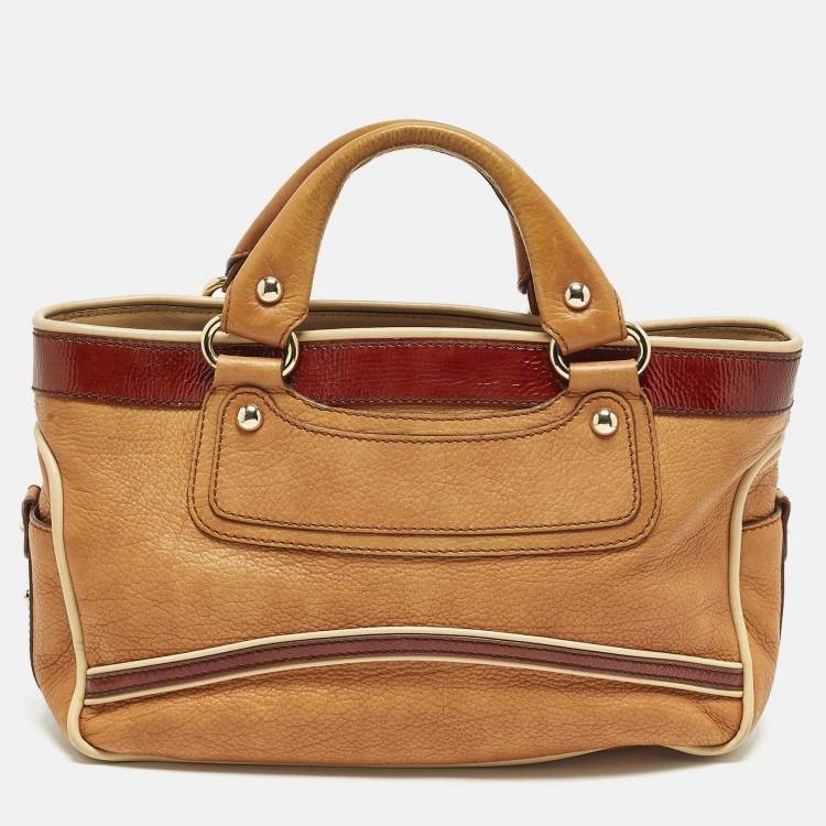 Pre Owned Celine Boogie Tricolor Leather Tote