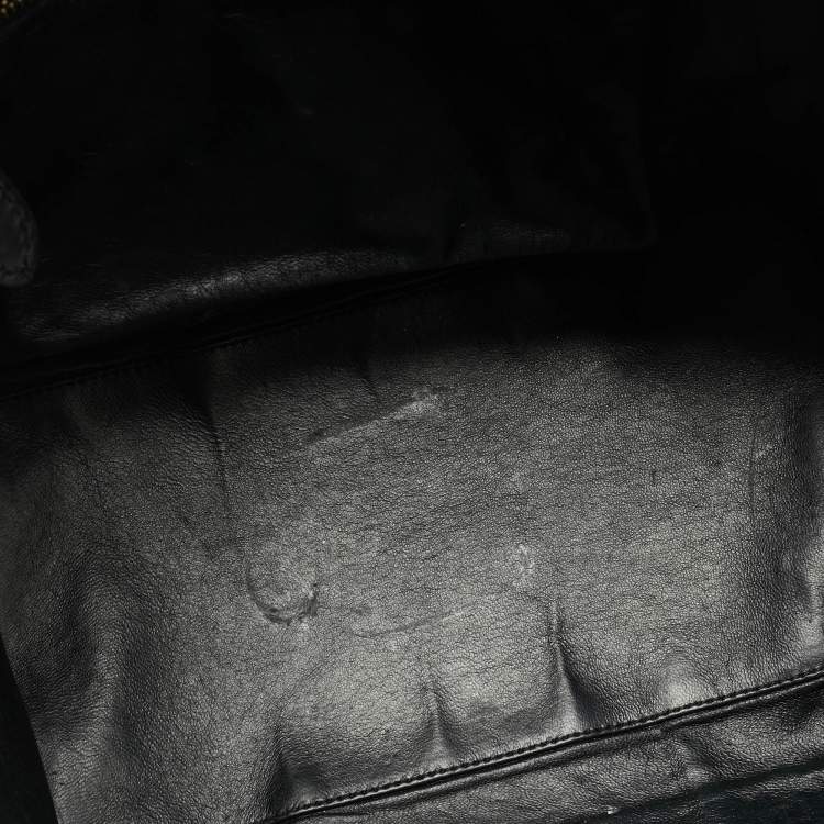 Pre Owned Celine Luggage Mini Tricolor Leather and Python Tote