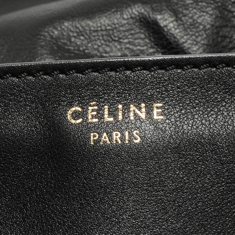 Pre Owned Celine Luggage Mini Tricolor Leather and Python Tote