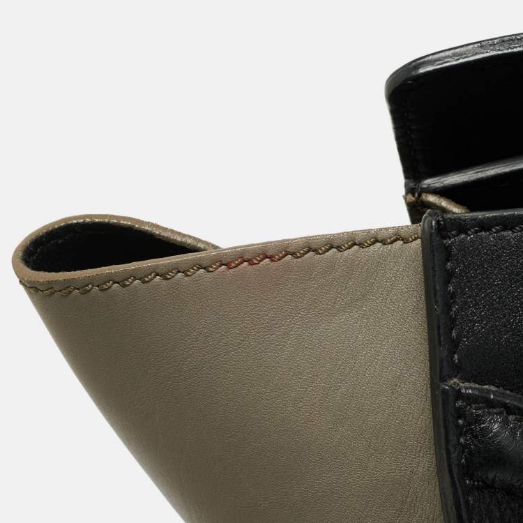 Pre Owned Celine Luggage Mini Tricolor Leather and Python Tote