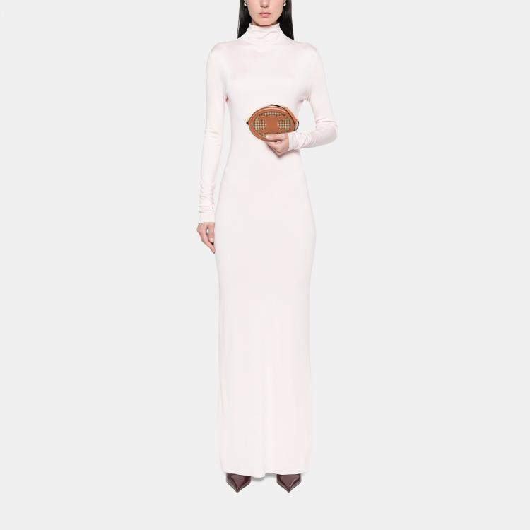 مملوكة مسبقًا Celine Brown Small Houndstooth Canvas and Calfskin Cuir Triomphe Oval Crossbody