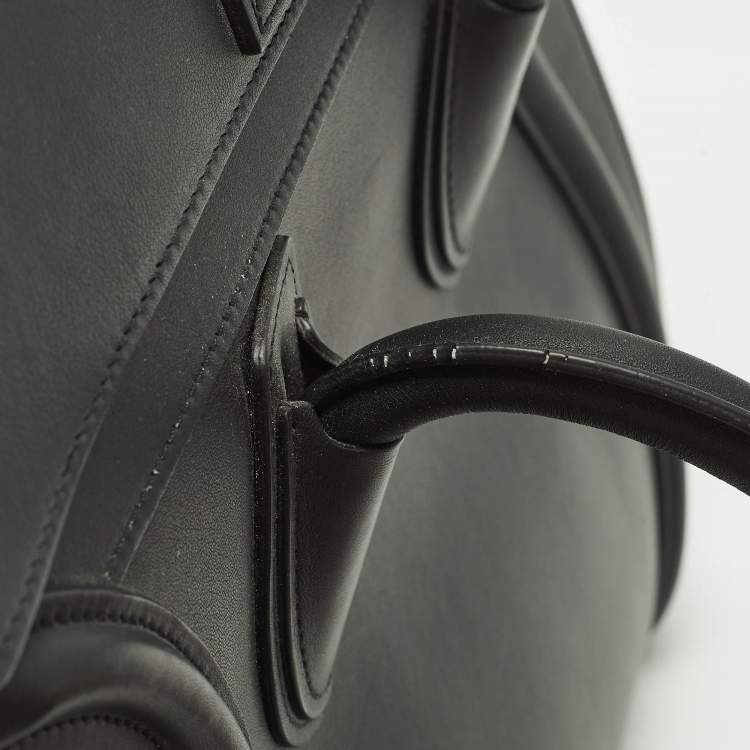 Pre Owned Celine Luggage Mini Black Leather Tote