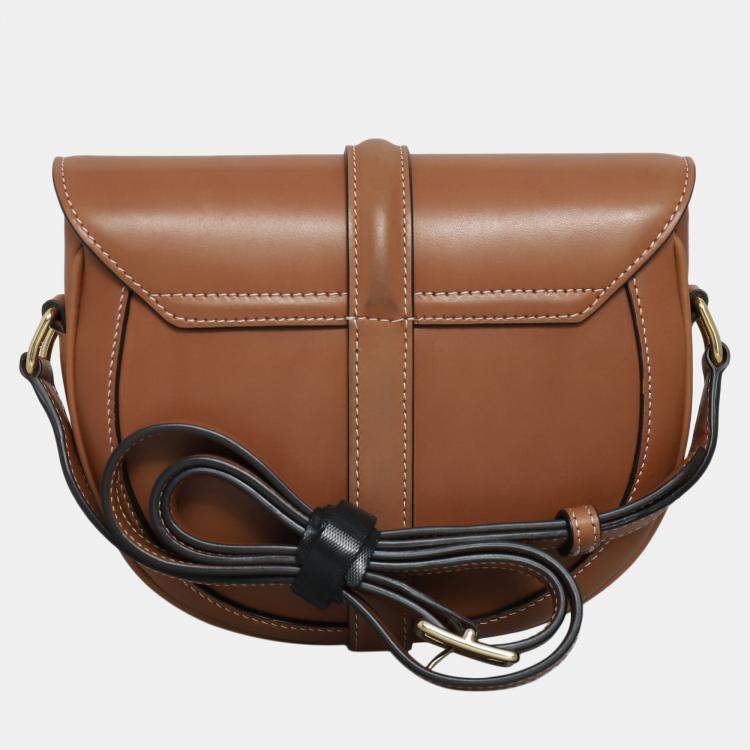 مملوكة مسبقًا Celine Small Tan Leather Besace 16 Bag