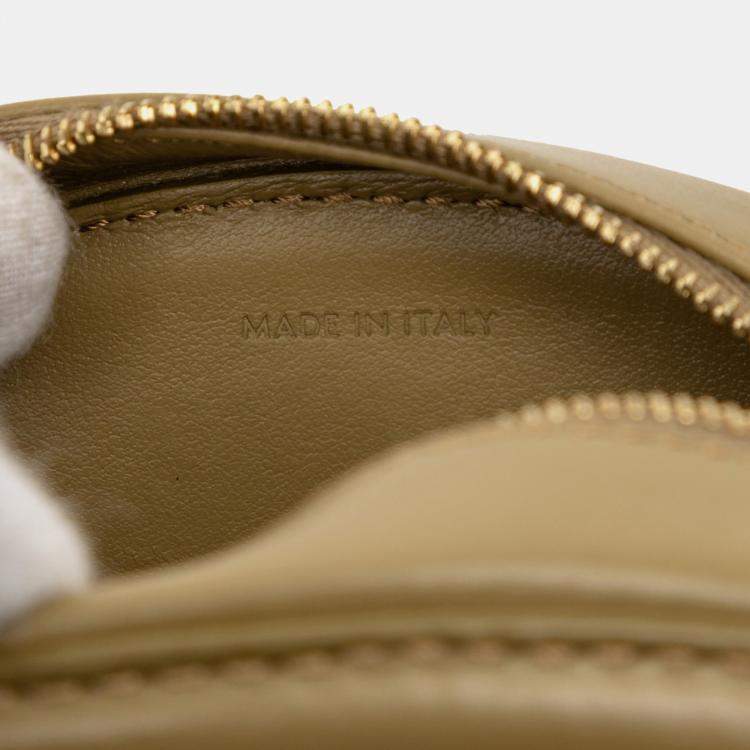 Pre Owned Celine Green Small Calfskin Cuir Triomphe Oval Crossbody