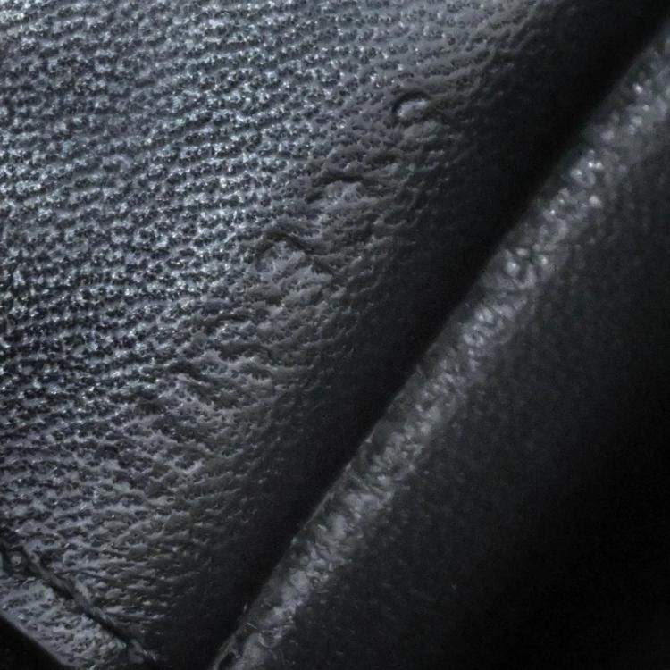 Pre Owned Celine Clasp Black Calfskin Leather Shoulder Bag