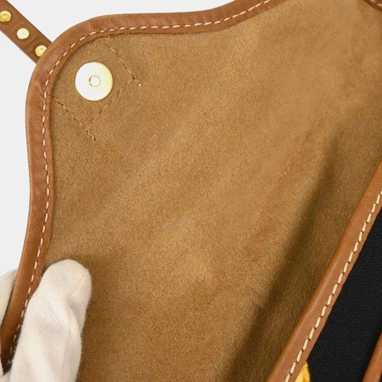 Pre Owned Celine Black Canvas Shoulder Bag