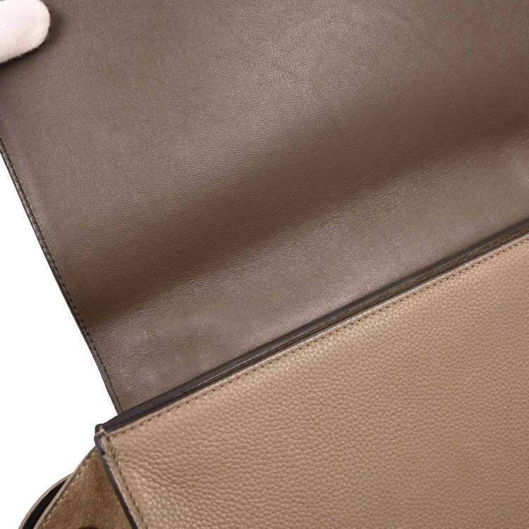 مملوكة مسبقًا Celine Trapeze Brown Leather Suede Top Handle Bag