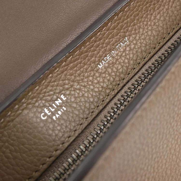 مملوكة مسبقًا Celine Trapeze Brown Leather Suede Top Handle Bag