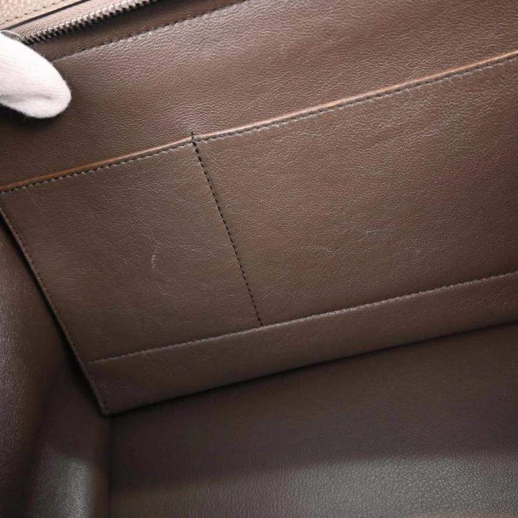 مملوكة مسبقًا Celine Trapeze Brown Leather Suede Top Handle Bag